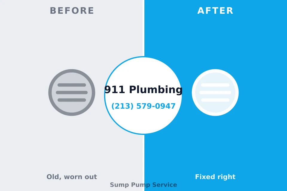 Before and after: plumbing repair Lake Summerset, IL